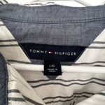 Tommy Hilfiger  Navy Blue and White Striped Shirt Photo 3