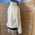Bongo Vintage  cream faux fur jacket coat EUC woman’s XL Photo 3