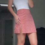 SheIn Spotted Red And White Skirt Photo 0