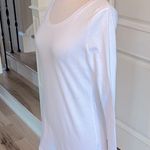 No Boundaries Solid White Cotton Long Sleeve T Shirt Photo 2