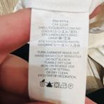 Armani Exchange white linen wide leg pants gold circles side zip sz 2 Photo 6