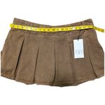 ZARA Women’s Brown Pleated Skort XXL NWT – Mini Skirt Shorts Trendy Casual Photo 5