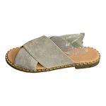 Maurice's #132 GRAY Suede Flat Sandals Photo 1