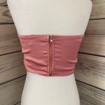Pink Drape Front Strapless Crop Top Size L Photo 4