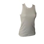 J.Crew White Ribbed Tank Top Womens Sleeveless Knit Shirt Cotton Blend Size S Photo 4