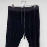Juicy Couture Black Velour Skinny Leggings Womens L Y2K Velvet Pants Casual Photo 1