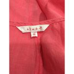 Kleen Lagenlook Pullover Pink Linen Top Shirt Button Detail Women's Medium Photo 5