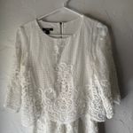 Muse White Lace Overlay Romper Size 2 ‎ Bridal Shower Boho Cottagecore Photo 1