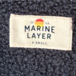 Marine layer  Dark Grey Bailey Longline High Pile Fleece Shirt Jacket XS EUC Photo 3