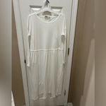 Free People FP beach anytime maxi dress XS white 52% cotton 48% modal Photo 1