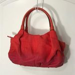 Kate Spade NY Red Ombre Fade Canvas Satchel Shoulder Bag with Pink Lining EUC Photo 1