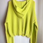 525 America  knit Hoodie raw hem yellow  Photo 5