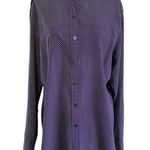 Apt. 9  Purple Button Up Top Women Blouse Size Large | 37-14 Photo 0