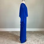 Laundry by Shelli Segal Colorful One Shoulder Chiffon Long Evening Gown Blue Size 2 Laundry Formal Dress Photo 2