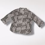 Rebecca Malone  Animal Print Button Down XL 100% Cotton Photo 7