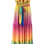 VICI Rainbow Skies off Shoulder Tiered Maxi Dress Photo 10