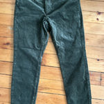 American Eagle ☀️3/$25  Outfitters Green Hi-Rise Corduroy Ribbed Jegging Pants 14 Photo 0
