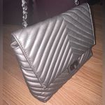 Jessica Simpson  like new Elegant Silver Quilted Shoulder Bag Photo 14