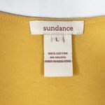 Sundance  Large Top Yellow Babydoll Tee Princess‎ Solid Cotton Short Sleeve 880 Photo 4