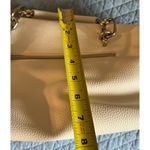 Lulu Guinness Handbag White Top Handle Satchel Zip Close Pockets Silver Accents Photo 15