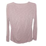 Madewell anthem forward seam long sleeve t-shirt in ash stone pink size S Photo 2