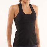 Lululemon Black Scoop Neck Tank sz 8 Photo 0