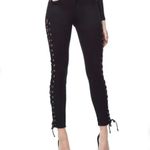 Good American  Good Legs Black Lace Up 8/29 Jeans Pants Photo 3