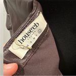 House Of CB Olivia Bitter Chocolate Vegan Leather Mini Dress XL Photo 7