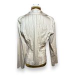 Vintage Y2K IZ BYER Womens sz L White Pink Pinstripe Button Blazer Mob Wife Work Size L Photo 2