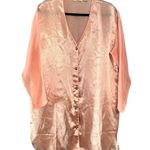 Victoria's Secret Victoria’s Secret Gold Label Satin Sleep Shirt Nightgown Size M/L Pearl Buttons Photo 0
