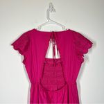 Jason Wu Pink Smocked Maxi Dress Size Large Photo 3