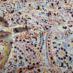 Billabong  FLORAL PAISLEY PRINTED TUNIC TASSEL NECK BLOUSE XS Photo 3