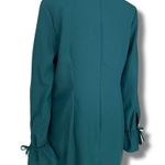 Banana Republic Long Sleeve Shift Dress with Tie Sleeve Cuffs Green Size 8 Photo 10