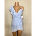 superdown New.  light blue wrap dress Photo 5