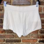 Aerie  Cream French Terry Cloth Zip-Pocket Sweat Shorts Women's Size Small Photo 2