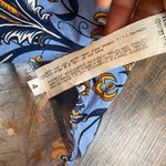 ZARA  Blue and Orange Floral Blouse Photo 3