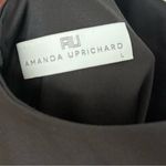 Amanda Uprichard Silk Black Midi Dress Sleeveless Fit & Flare Women's Size Large Photo 2