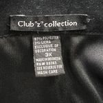 Club Z‎ Collection Velvet Top Womens 3X Black Shoulder Pad Embroidered Full Zip Size undefined Photo 4