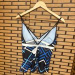 Nike  Blue Swimsuit Top‎ Size 14 Photo 1