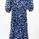 Boohoo  Floral Chiffon Puff Sleeve Midi Dress Size 4 Photo 13