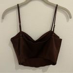 ZARA  Dark Brown Corset Tank Top Photo 2