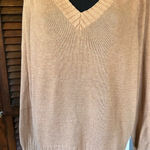 Old Navy Rib Trim V-Neck Sweater Camel Color Size Large Photo 0