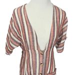 Free People  Monday Striped Linen Midi Dress XS Photo 4