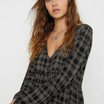 Urban Outfitters Plaid Long Sleeve Tiered Babydoll Dress Photo 2