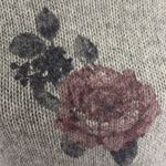 Lucky Brand Floral Pullover Sweater Gray Pink Size Medium Bell Sleeve Photo 1