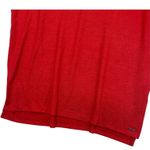 Orvis Knit Top Womens Medium Red V Neck Relaxed Fit Short Sleeve Classic Casual Photo 2