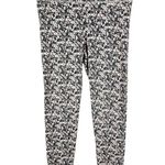 Aerie Medium Leggings Pink Gray Black Floral Abstract Print Pull On Cropped 1690 Photo 7