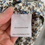 Tory Burch  Casey Anorak Jacket Windbreaker White Blue Floral Paisley Size 8 Photo 15