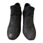 Eileen Fisher Boots Womens 5 Black Suede Leather Nubuck Ankle Neutral Minimalist Photo 2