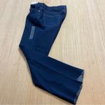 Nine West Women's Kick Flare Jeans Size 14 Dark Wash High Rise Frayed Hem Denim Photo 9